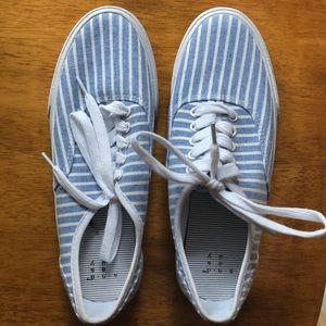 Sailor striped Shoes with laces